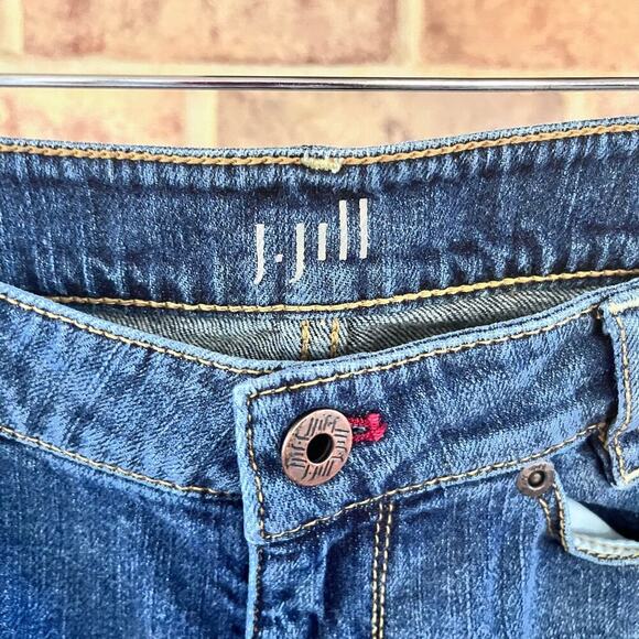 J.JILL Straight Fit Slim Boyfriend Stretch Denim Jeans 8 Petite‎ (E360) - Picture 5 of 7